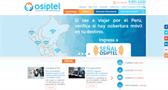 Desktop Screenshot of osiptel.gob.pe